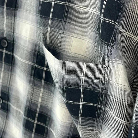 Sun + Stone Plaid Long Sleeve Button Down Shirt Men's XL 8333/10 b - Picture 6 of 11